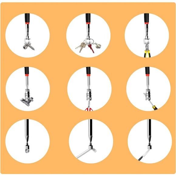 Magnetic Pickup Tool with LED Lights - 3pcs Telescoping Magnet Pick Up Tool - Picture 7 of 7